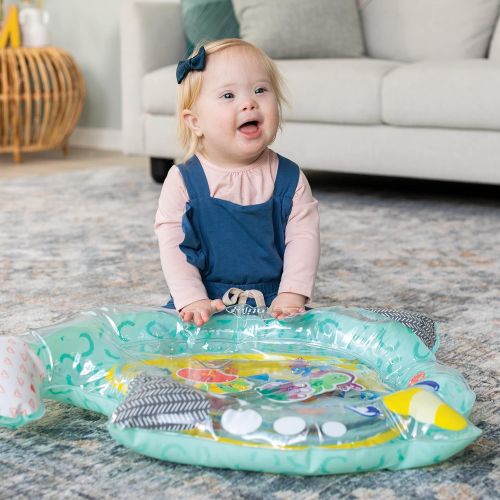  Visit the Infantino Store Infantino Tummy Time Pat & Play Water Mat - Narwhal; Baby Water Mat, Multi