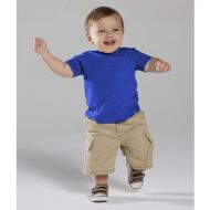 Infants Blue Cotton Short Sleeve T-shirt