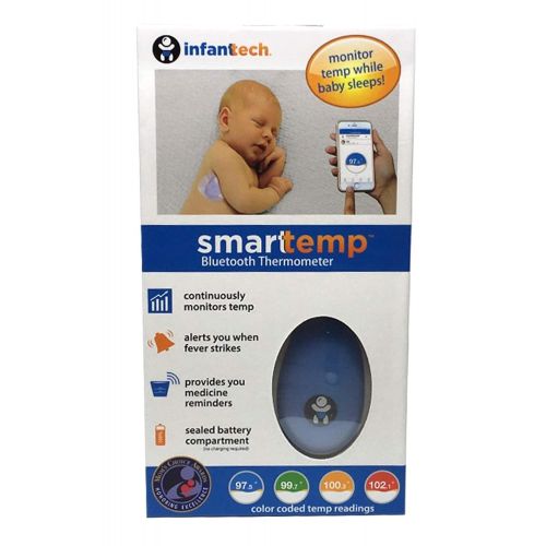  Infanttech Smarttemp - Unlimited Use Wearable Smart Thermometer, 247 Monitoring Without...