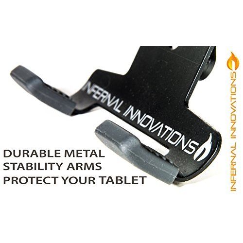  Infernal Innovations V10 Car Mountster SR Headrest Tablet Mount Holder Bundle with two Extra Rubber Grips