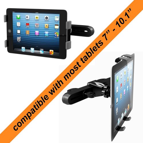  Infernal Innovations V10 Car Mountster SR Headrest Tablet Mount Holder Bundle with two Extra Rubber Grips