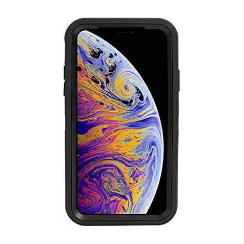  [아마존베스트]Inficase Protective Holster Case for iPhone XR (6.1), Heavy-Duty Hybrid Armor Cover with Belt-Clip Holder/Kickstand, Military Grade Shockproof Drop-Proof Rugged Protection | Black