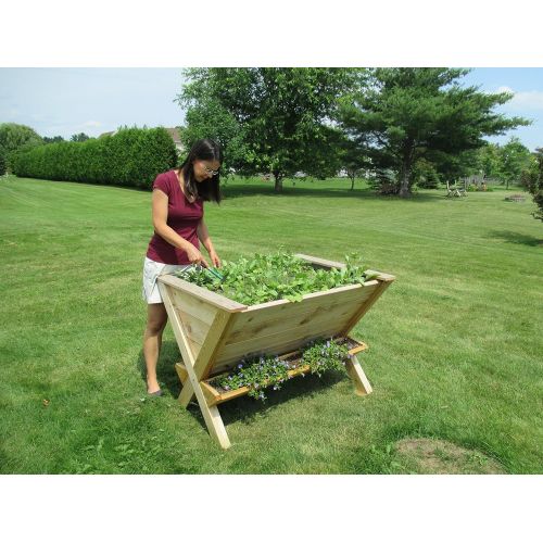  Infinite Cedar The Wedge Table Raised Planter