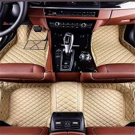 Leather Car Floor Mats for Infiniti FX35 FX37 FX50 QX70 2009-2016 Waterproof Car Carpets Liner Mats (Beige)