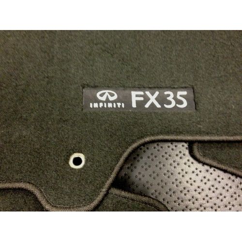  Details about 2009 to 2012 Infiniti FX35 Factory OEM Carpeted Floor Mats - Complete 3 Piece Set -BLACK