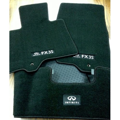  Details about 2009 to 2012 Infiniti FX35 Factory OEM Carpeted Floor Mats - Complete 3 Piece Set -BLACK