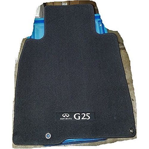  2011 + 2012 Infiniti G25 Genuine Factory OEM Carpeted Floor Mats - BLACK