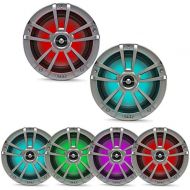 [아마존베스트]Infinity 6.5 Inch INF622MLT Two-Way Multi-Element RGB Titanium Marine Speakers-6.5