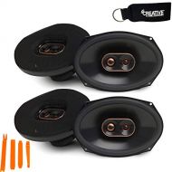 Infinity - Two Pairs of REF-9633IX Reference 6x9 Inch Three-Way car Audio Speakers