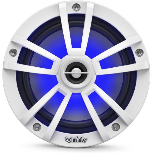  Infinity Marine Bundle - Three Pairs of Infinity 622MLW Marine 6.5 Inch RGB LED Coaxial Speakers - White