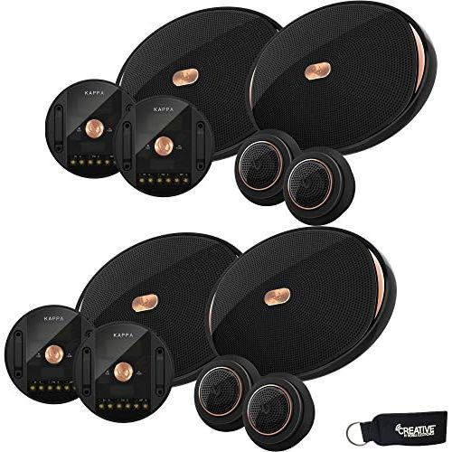  Infinity - Two Pairs of KAPPA-90CSX Kappa 6x9 Inch Two-Way Car Audio Component Speakers with Crossovers