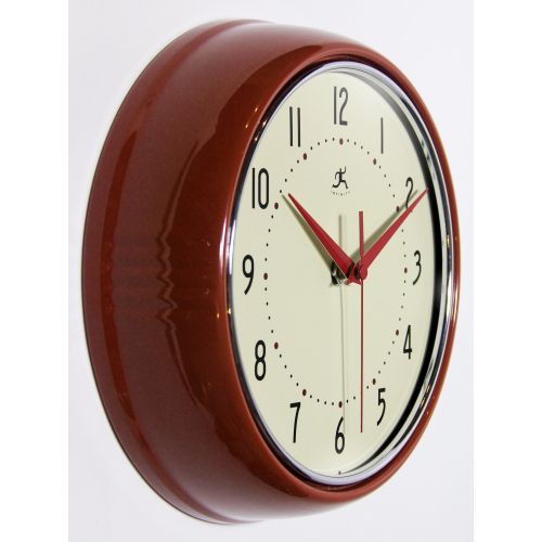  Infinity Instruments The Retro Red Wall Clock