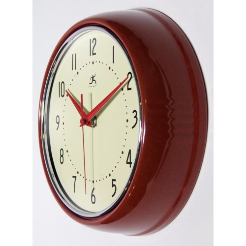 Infinity Instruments The Retro Red Wall Clock