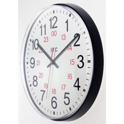  Infinity Instruments 1224 Hour 12-Inch Wall Clock