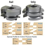 Infinity Tools Matched Rail and Stile Shaper Cutter Set