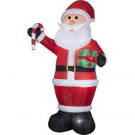 Unbranded Santa Gift and Candy Cane Airblown Christmas Decoration