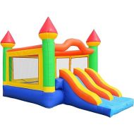 Commercial Bounce House Mega Double Slide Climbing Wall 100% PVC Inflatable Only