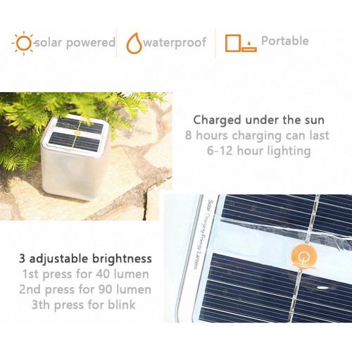 인플레터블 [아마존베스트]Arols Inflatable Solar Light Frosted Outdoor Camping Lamp Lantern Waterproof Rechargeable Emergency Light for EMGC Hiking Travel and Decor