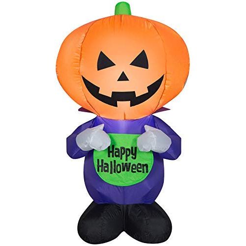 인플레터블 할로윈 용품Airblown Inflatable Happy Halloween Big Pumpkin Head Greeter by Gemmy