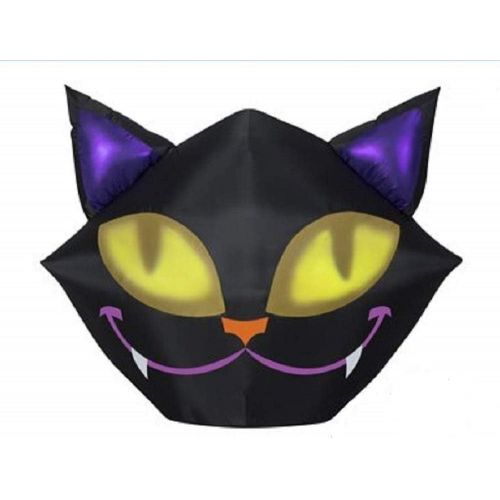 인플레터블 할로윈 용품Airblown Inflatable Halloween Inflatable Smiling Cat with Projection Animated Blinking Eyes