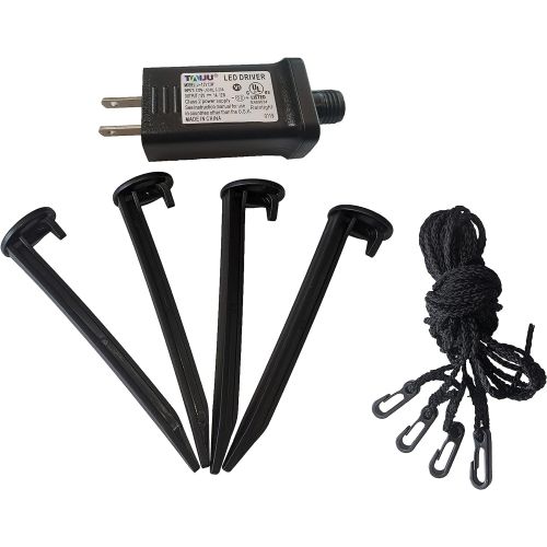 인플레터블 할로윈 용품Blossom Inflatables Two Replacement Yard Inflatable Party Accessories Bundle, Includes Inflatable Adapter Power Supply Adaptor 12Vdc 1.0A 1000mA 1Amp UL Listed 12V, and 4 Plastic Stakes and 4 Tethers