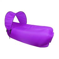Traveler Outdoor Sunshade Folding Portable Inflatable Air Sofa Waterproof Sleeping Couch For Camping & Hiking