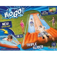 Inflatable pool Inflatable Triple Water Slide Outdoor Kids Play Backyard Pool Big Splash Spit