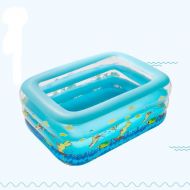 Inflatable toys Summer New Childrens Inflatable Swimming Pool,Paddling Pool ，Baby Three-Ring Pool, Suitable for Indoor and Outdoor -12516065 cm