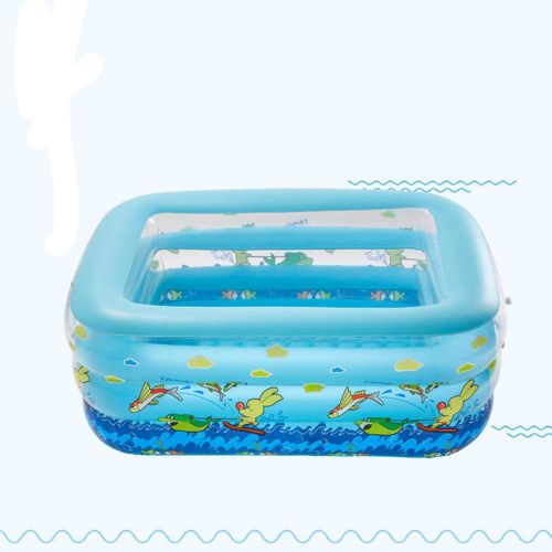  Inflatable toys Summer New Childrens Inflatable Swimming Pool,Paddling Pool ，Baby Three-Ring Pool, Suitable for Indoor and Outdoor -12516065 cm