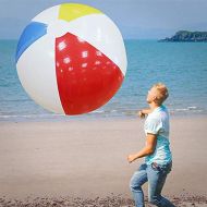 Inflatable toys inflatable toys New Oversized Four-Color PVC Inflatable Ball Beach Ball, Adult Children Beach Swimming Water Toys -107cm A