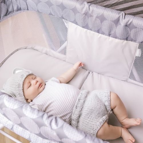 인제뉴어티 Ingenuity Baby Portable Foldaway Rocking Bassinet in Classic Crosby