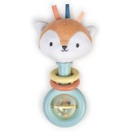 Ingenuity Kitt Ring Rattle for Baby, Plant-Based and BPA-Free Materials, Kitt The Fox Character Plush Head