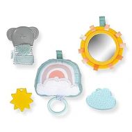 Ingenuity Calm Springs Soothing Essentials Gift Set - Musical Toy, Rattle, Mirror, 2 Teethers for Baby