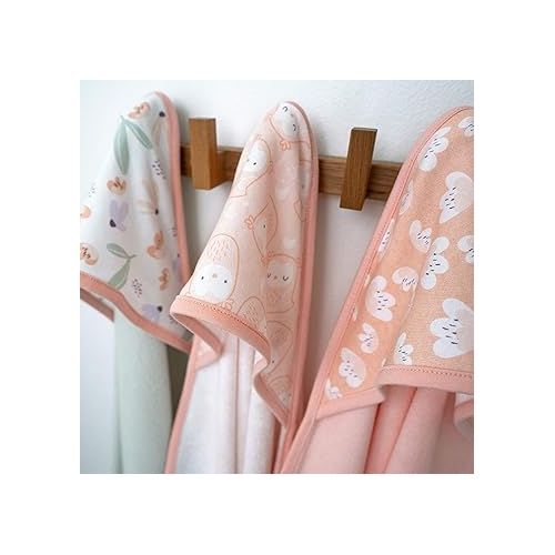 인제뉴어티 Ingenuity Clean & Cuddly 3-Pack Hooded Bath Towels - Edi & Clean & Cuddly 6-Pack Terry Washcloth Set - Edi