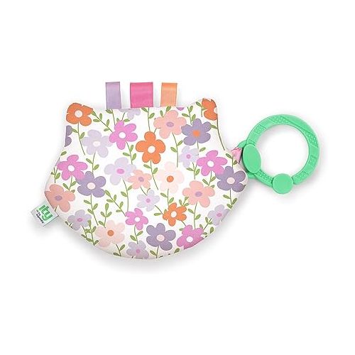 인제뉴어티 Ingenuity: ity by Ingenuity Crinklet, Raccoon Crinkle Toy for Newborn and Up, Satin Ribbon Tags, C-Link Attachment, Unisex - Deni