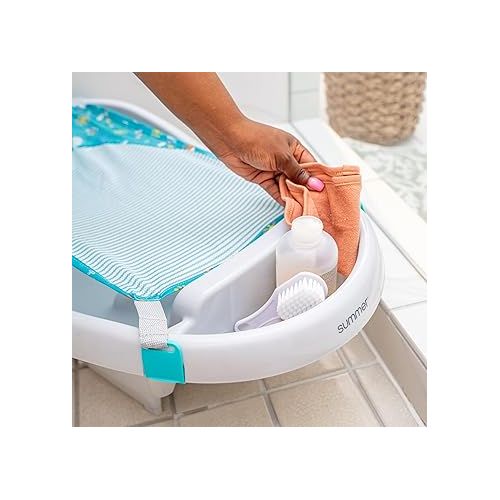 인제뉴어티 Ingenuity Comfy Clean Deluxe Newborn to Toddler Baby Bathtub, 0-24 Months, Gray