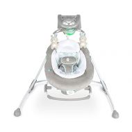 Ingenuity InLighten 2-in-1 Baby Swing & Rocker with Vibrations, Swivel Seat, Easy-Fold, Sounds & Lights, 0-9 Months Up to 20 lbs (Spruce)