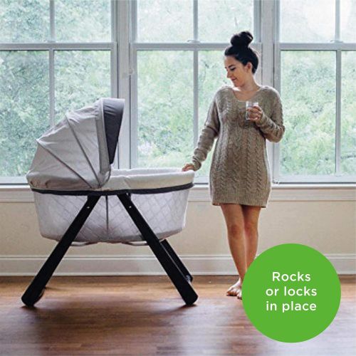 인제뉴어티 Ingenuity Foldaway Rocking Wood Bassinet - Carrington