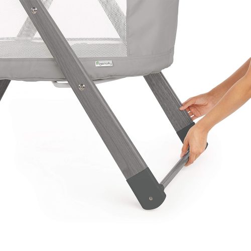 인제뉴어티 Ingenuity Foldaway Rocking Bassinet - Juniper - Portable Folding Rocking Bassinet