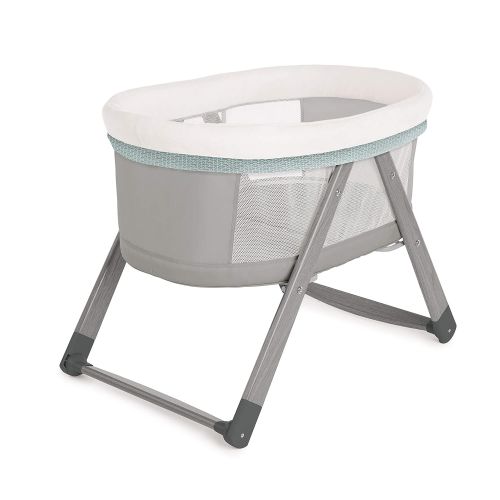 인제뉴어티 Ingenuity Foldaway Rocking Bassinet - Juniper - Portable Folding Rocking Bassinet