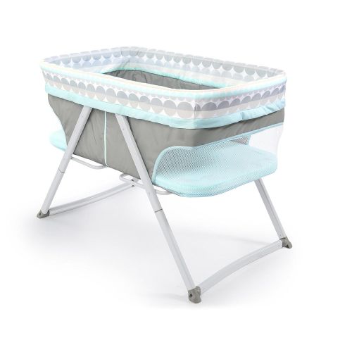 인제뉴어티 Ingenuity Foldaway Rocking Bassinet - Juniper - Portable Folding Rocking Bassinet