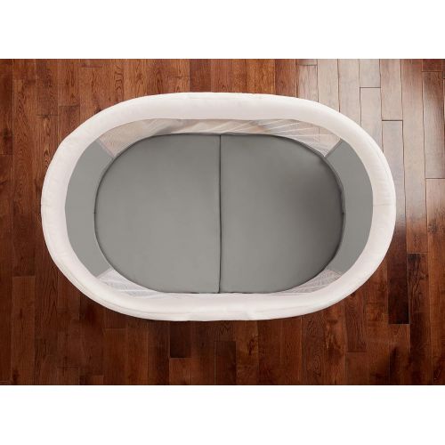 인제뉴어티 Ingenuity Foldaway Rocking Bassinet - Juniper - Portable Folding Rocking Bassinet