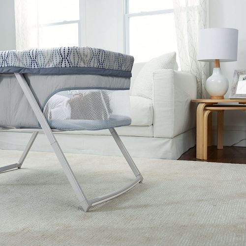 인제뉴어티 Ingenuity Foldaway Rocking Bassinet - Juniper - Portable Folding Rocking Bassinet