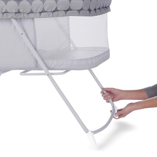 인제뉴어티 Ingenuity Foldaway Rocking Bassinet - Juniper - Portable Folding Rocking Bassinet