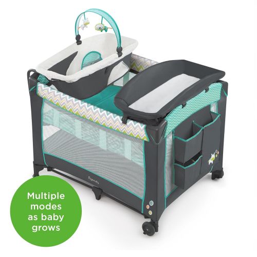 인제뉴어티 Ingenuity Smart and Simple Packable Portable Playard with Changing Table - Moreland