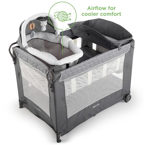 인제뉴어티 Ingenuity Smart and Simple Packable Portable Playard with Changing Table - Moreland