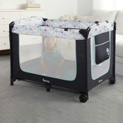 인제뉴어티 Ingenuity Smart and Simple Packable Portable Playard with Changing Table - Moreland