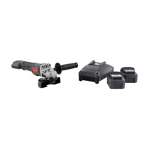  Ingersoll Rand G5351-K22-20V Cordless Angle Grinder and Cut-off Tool, 2 Battery Kit, 8000 RPM, 1HP, 4.5