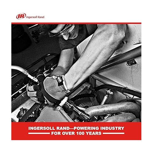  Ingersoll Rand 2145QiMAX 3/4” Drive Air Impact Wrench - Quiet Technology, 1,350 ft-lbs Powerful Reverse Torque Output, 7 Vane Motor, Steel Hammer Case, Gray
