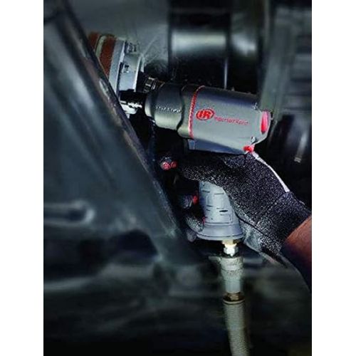  Ingersoll Rand 2115TiMAX 3/8” Drive Air Impact Wrench -Powerful Reverse Torque Output Up to 1,350 ft/bs, 7 Vane Motor, Light Touch Trigger, Max Control, Gray